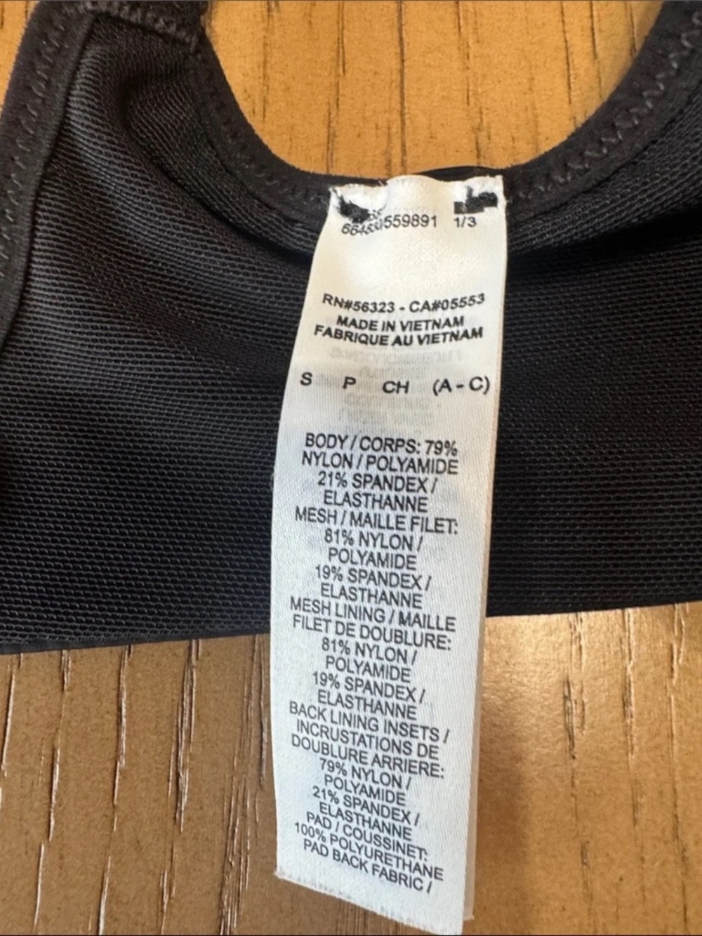 Nike Alpha High Support Sports Bra Black Adjustable Racerback Dri-FIT Size Small - Picture 4 of 6